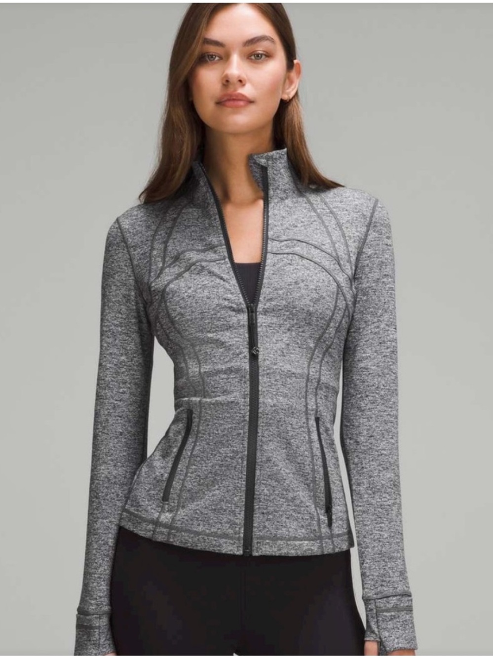 Lululemon Ω 🩶Define Jacket - Fusion Jacquard Grey Zip-Front